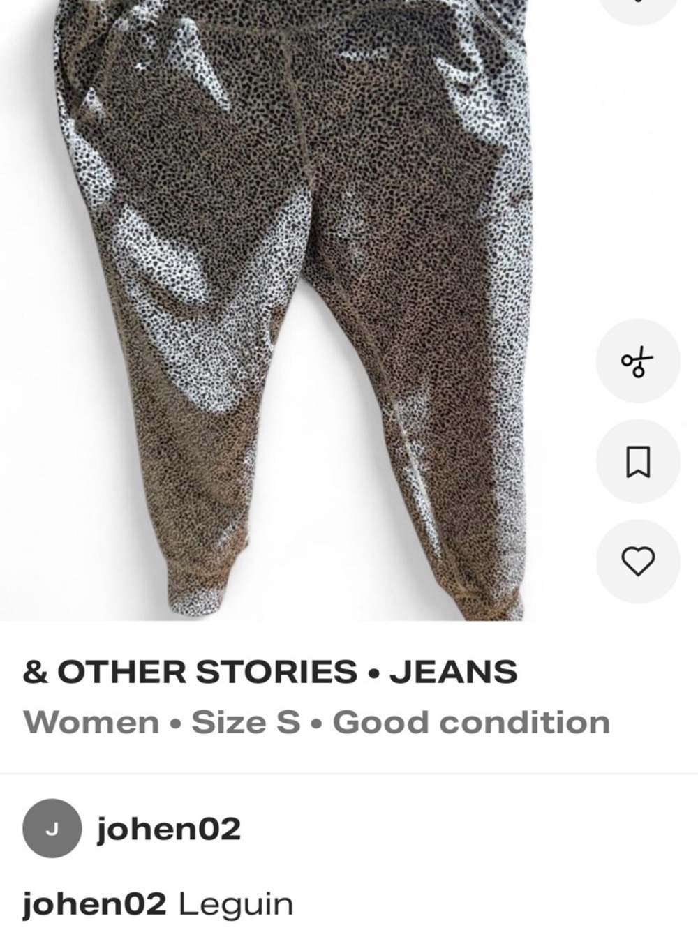 & Other Stories Kids Leopard-Spot Leggings - Brown & Black